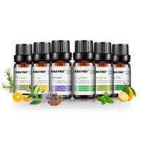 100% PURE & NATURELLE PACK DE 6 HUILES ESSENTIELLES POUR DIFFUSEURS